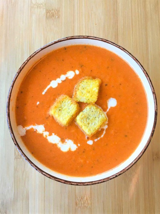 The Best Tomato Basil Soup -Instant Pot