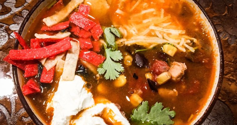 Delicious Chicken Tortilla Soup | Instant Pot |