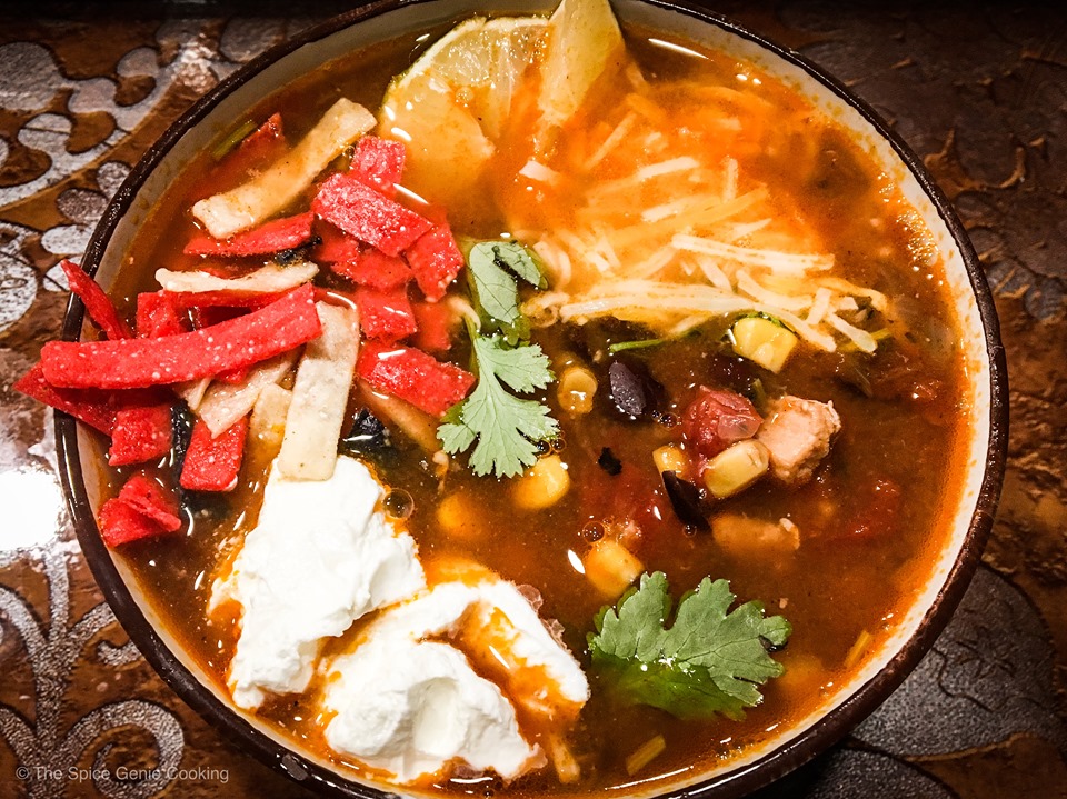 Delicious Chicken Tortilla Soup | Instant Pot |