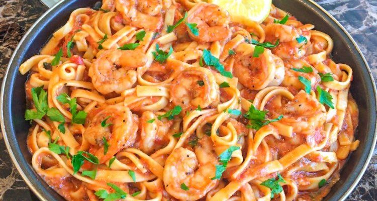 Shrimp Pasta with Creamy Tomato Sauce