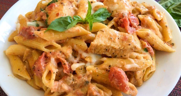 Chicken Tomato Basil Pasta Instant Pot